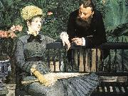 Edouard Manet In the Conservatory painting